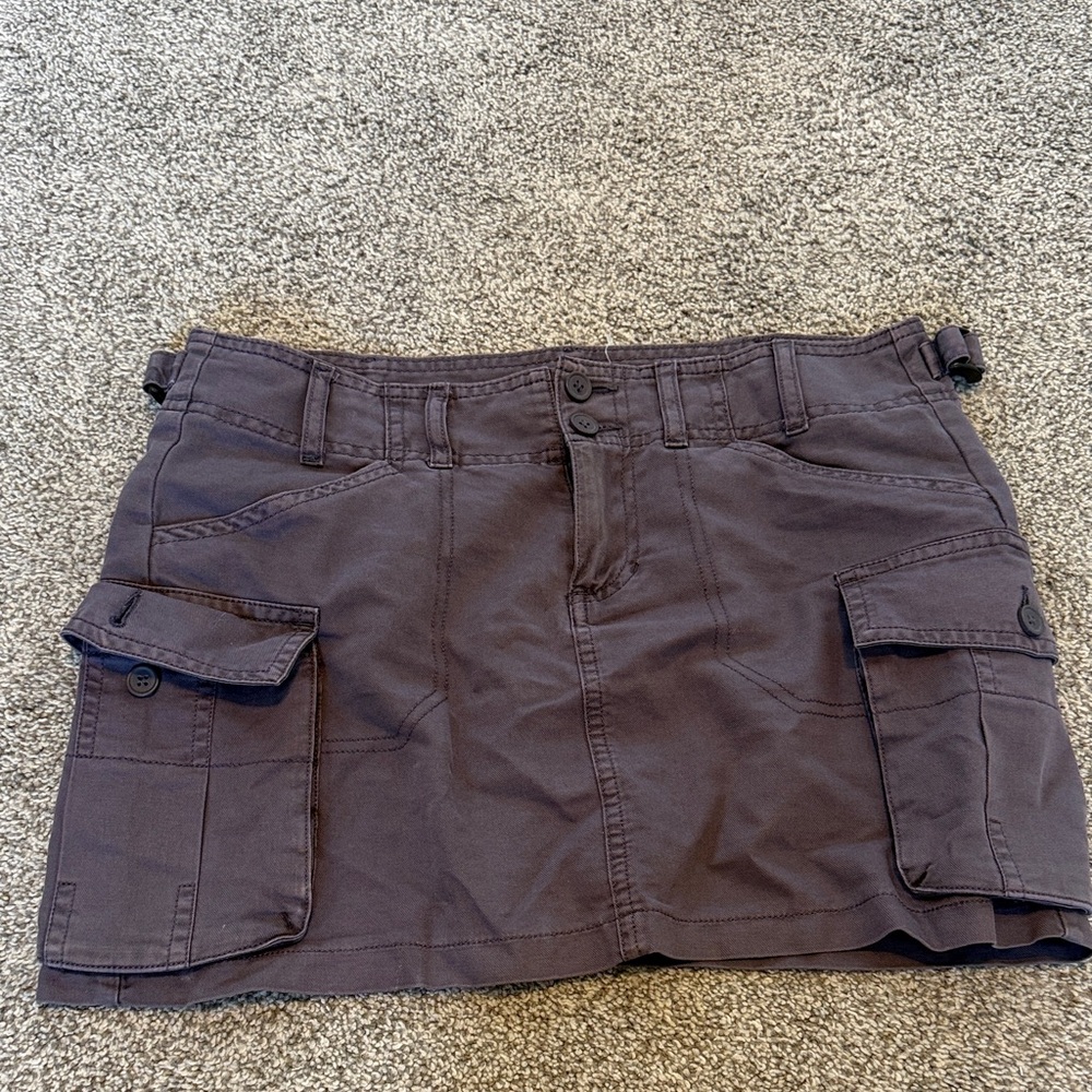 Brandy Melville Dark Gray Mini Skirt